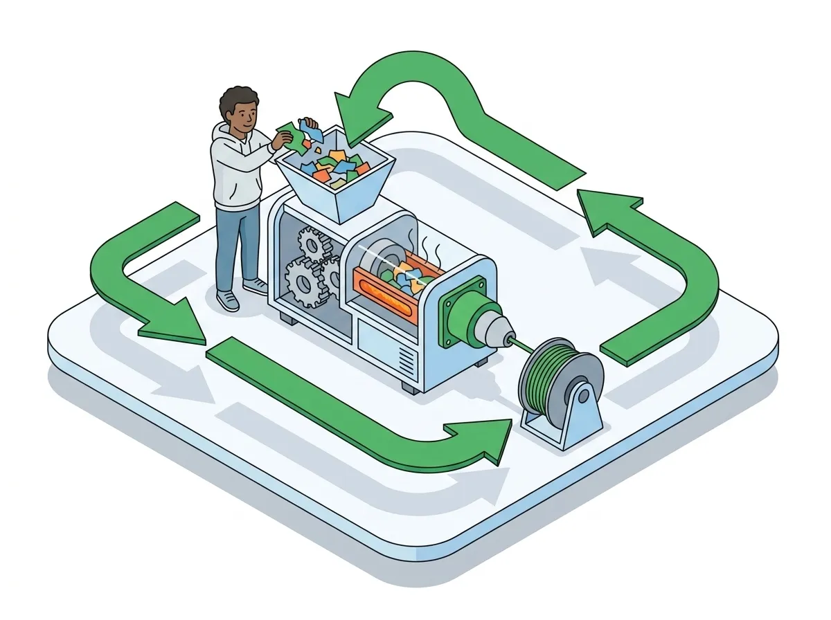 Filament Recycling: Von Abfall zu Gold